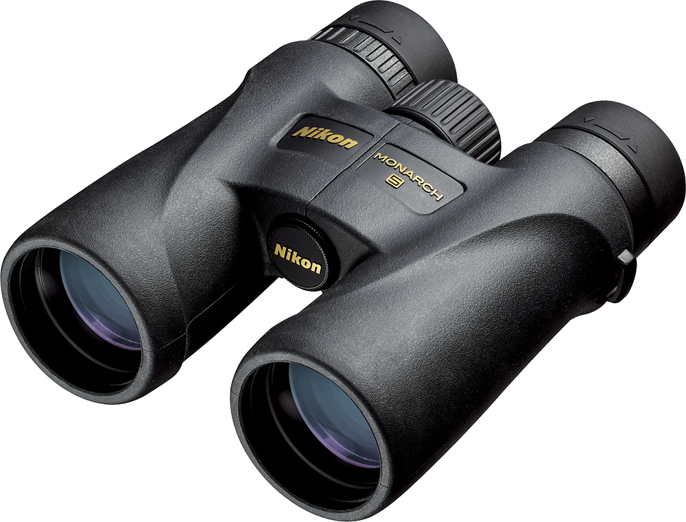 Angle View: Nikon - Monarch 5 8x42 Binoculars - Black