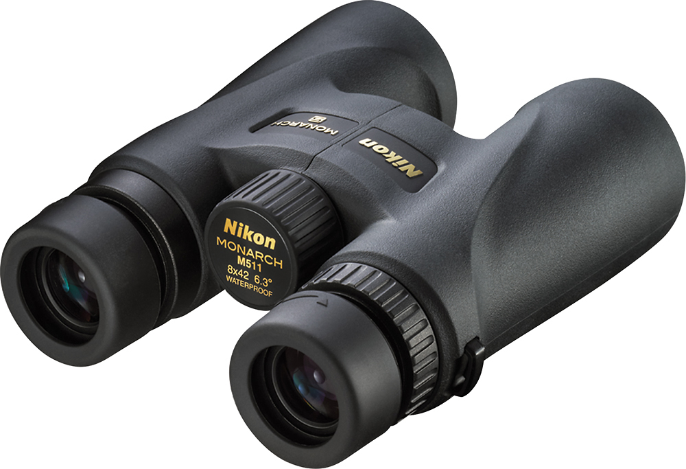 Left View: Nikon - Monarch 5 8x42 Binoculars - Black