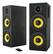 Front. Thonet & Vander - Hoch Dual 5.25" 350W Wireless Speakers (Pair) - Black/Yellow.