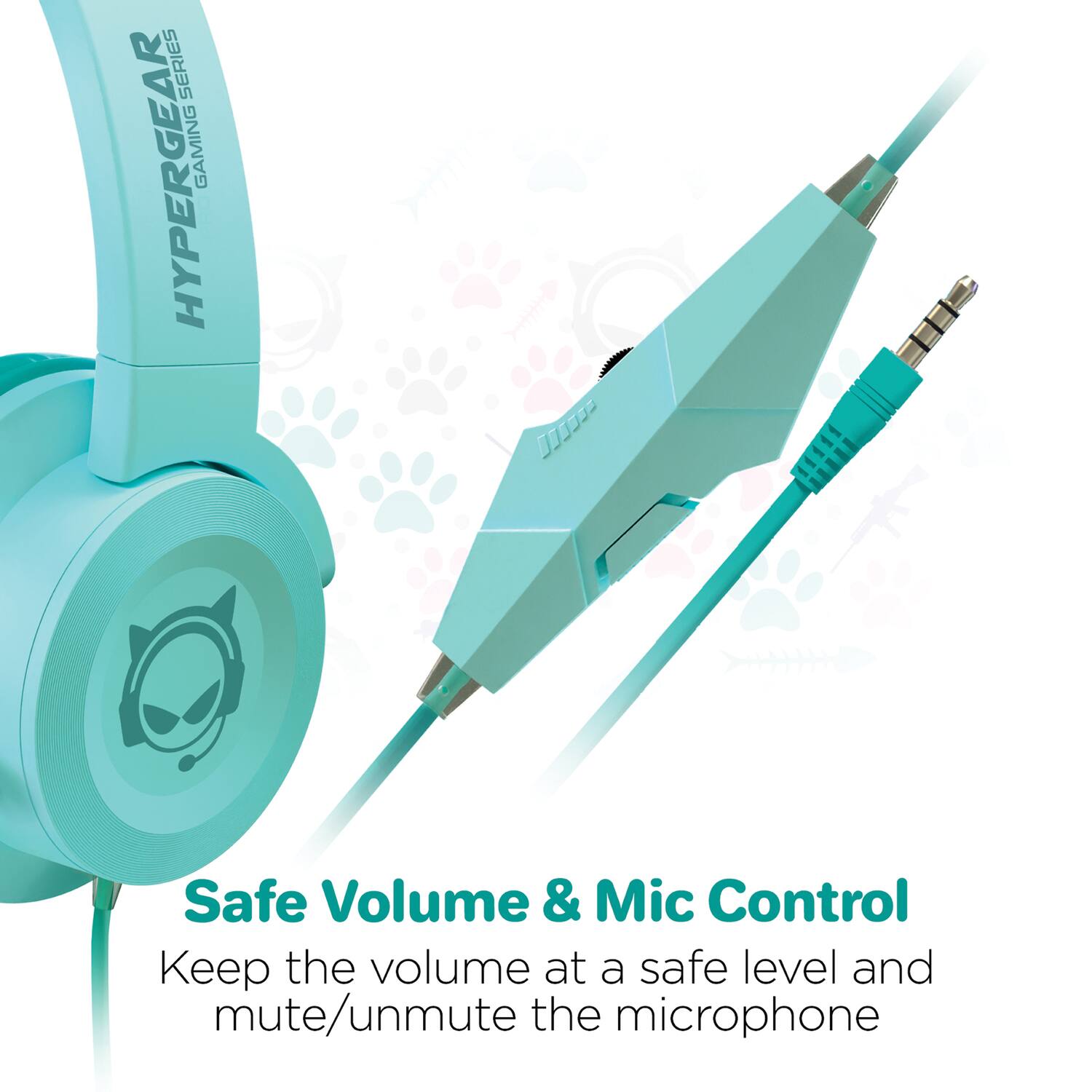 **Safe Volume & Mic Control**

Keep the volume at a safe level and mute/unmute the microphone
