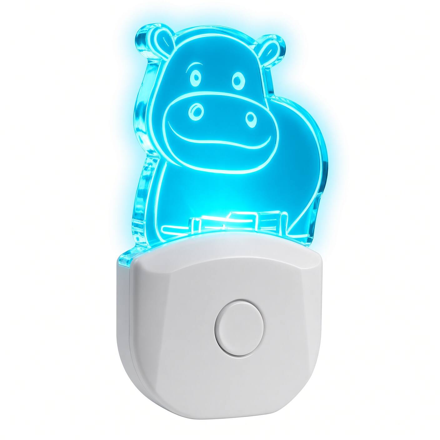 Alt View 4. MOBI - MOBI WallMate Plug-In Nightlight Safari Themed - Hippo.