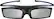 Front. Samsung - Battery-Operated 3D Glasses - Black.