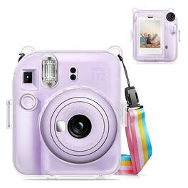 Kitcheniva - Hard Shell Cover Camera Transparent Case For Fujifilm Instax Mini 12 Clear - Clear