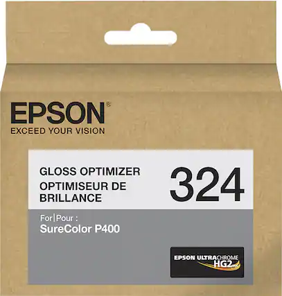 Front. Epson - UltraChrome HG2 324 2-Pack Gloss Optimizer Ink Cartridges - Gloss Optimizer.