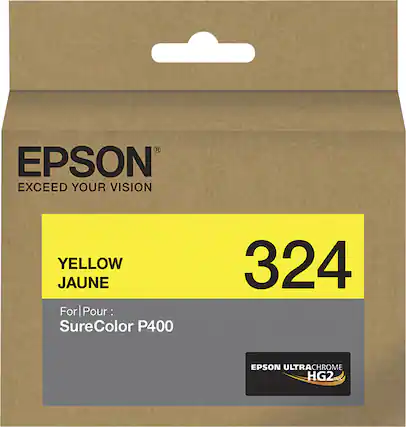 Front. Epson - T3244 Standard Capacity Ink Cartridge - Yellow.