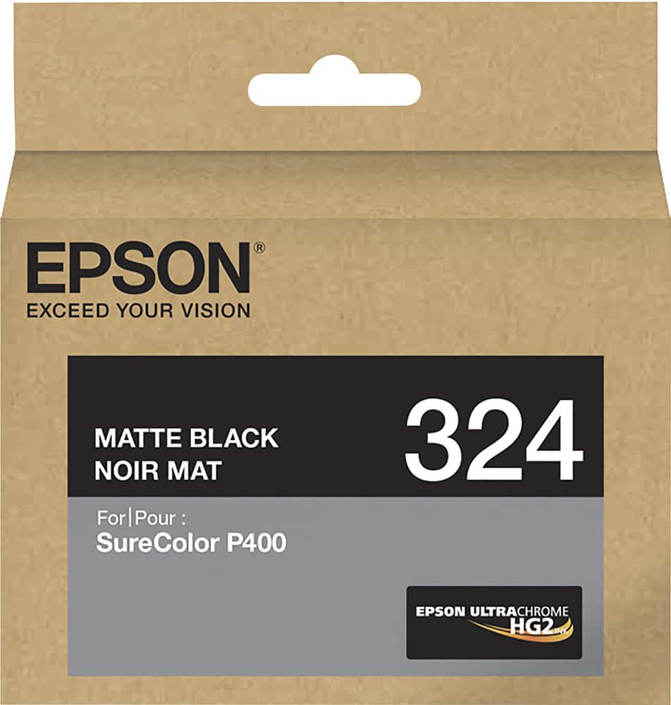 Front. Epson - T3248 Standard Capacity Ink Cartridge - Matte Black.