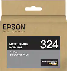 Front. Epson - T3248 Standard Capacity Ink Cartridge - Matte Black.