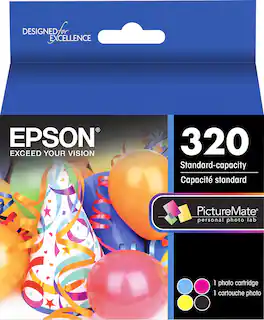 Epson - 320 4-Pack Standard Capacity - Ink Cartridges - Black/Cyan/Magenta/Yellow