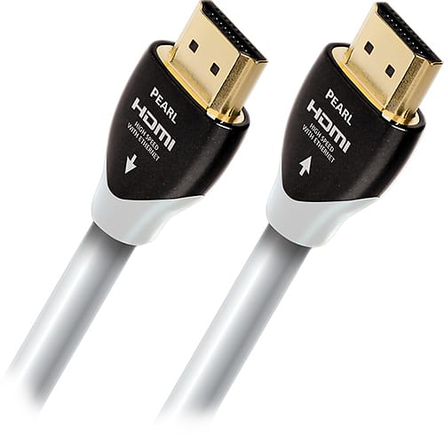 AudioQuest - Pearl 16.4' In-Wall HDMI Cable - White - Larger Front
