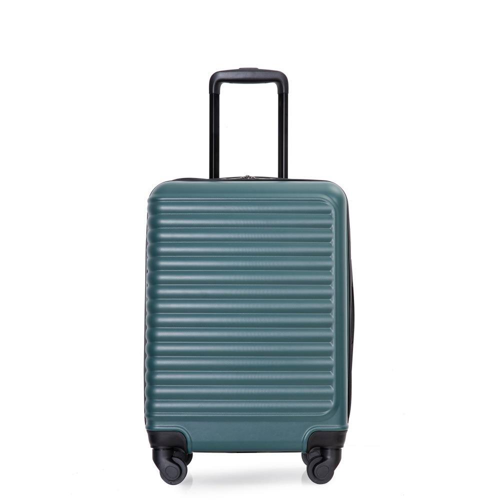 BreeBe - Lightweight 20' Carry-On Luggage with Spinner Wheels, ABS Material - Green