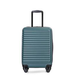 BreeBe - Lightweight 20' Carry-On Luggage with Spinner Wheels, ABS Material - Green