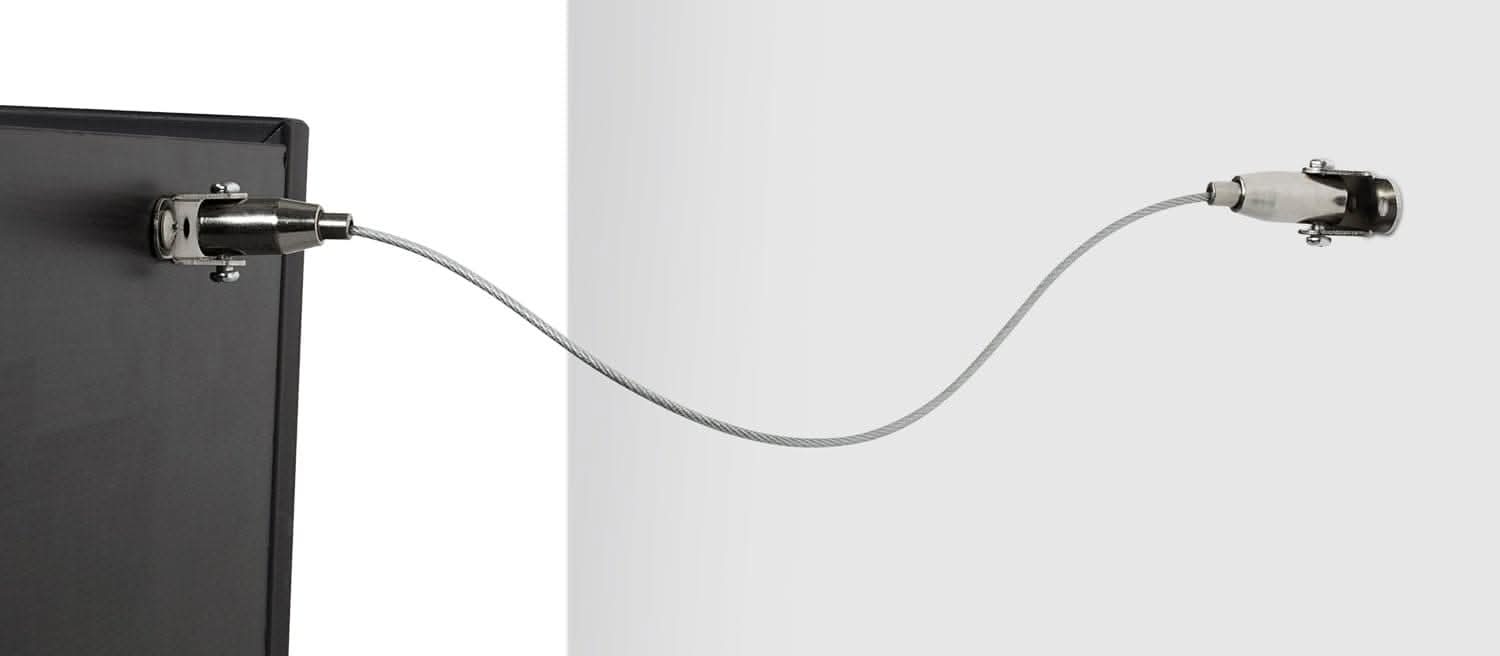 Alt View 1. Mount-It! - Furniture Child Safety Straps with Adjustable Length and Heavy‑Duty Anchoring Hardware for Tip Prevention - Silver.