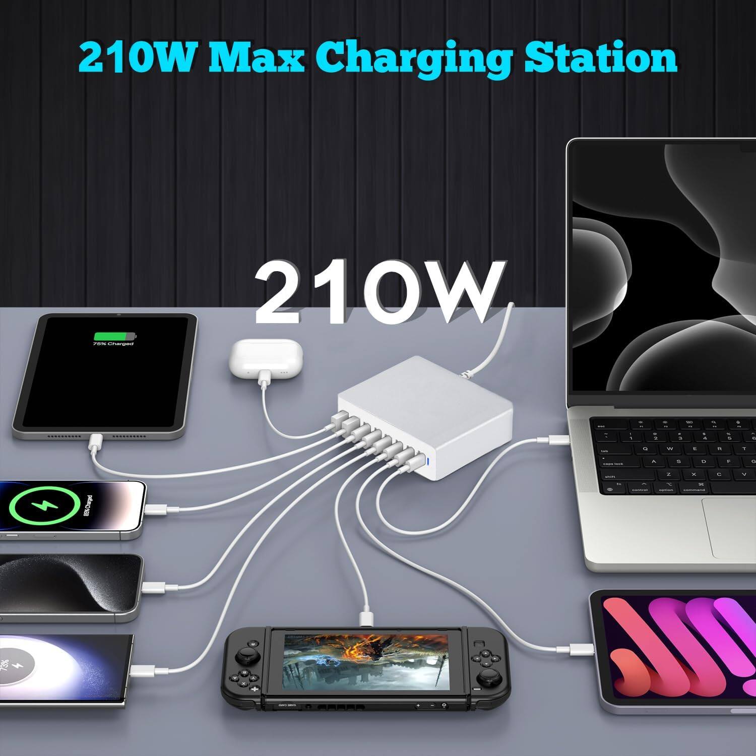 210W Max Charging Station

210W
