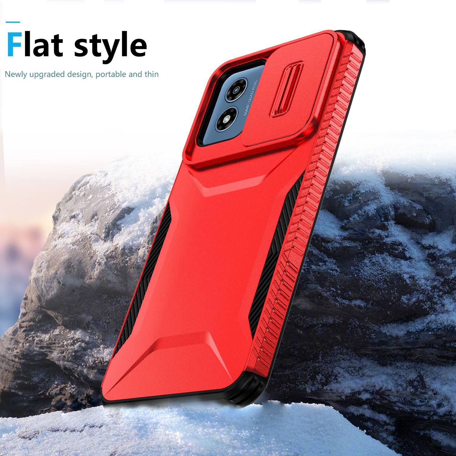 Flat style  
Newly upgraded design, portable and thin