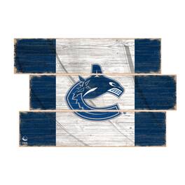 Fan Creations - Vancouver Canucks 3-Plank Team Flag - Multicolor