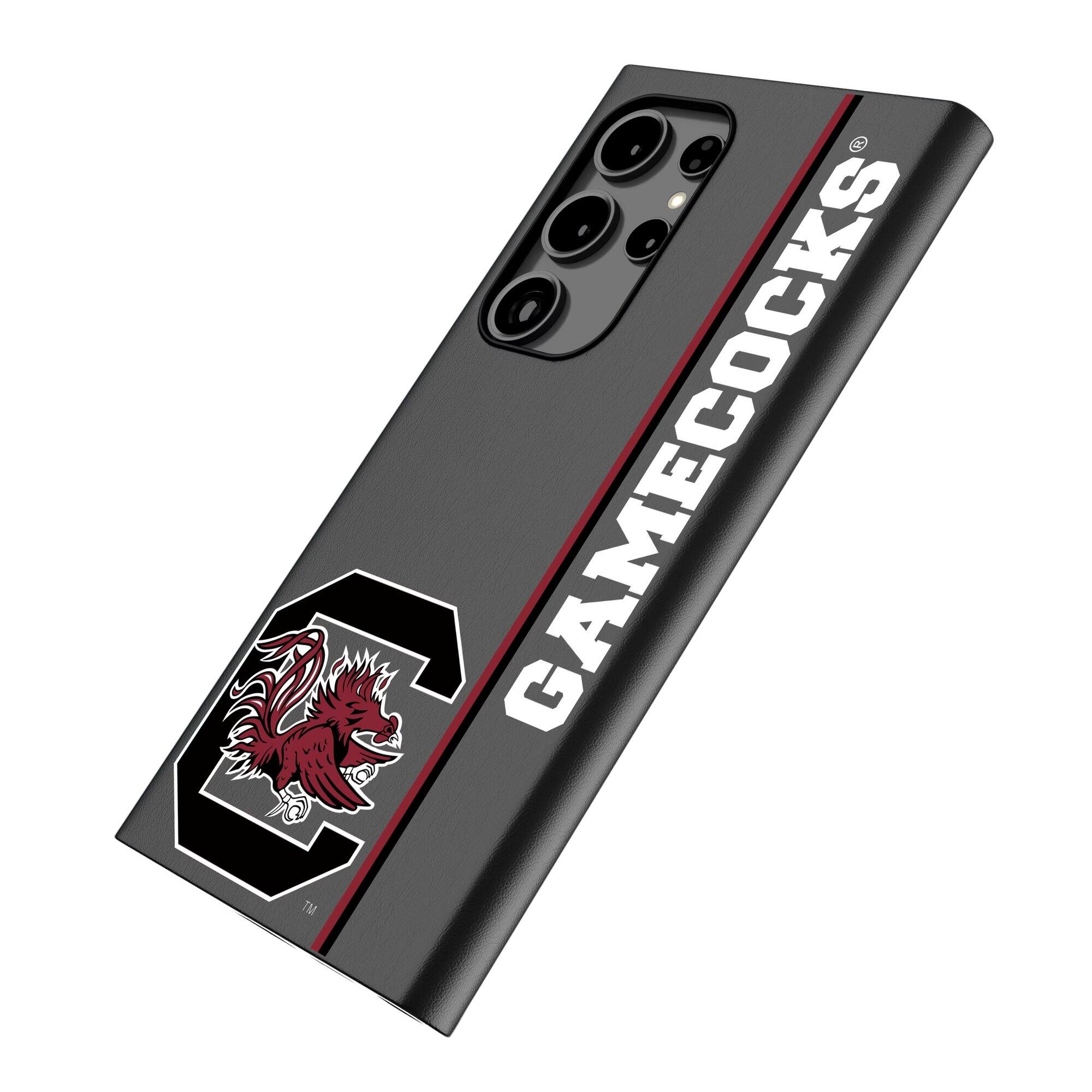 Alt View 1. Keyscaper - South Carolina Gamecocks Galaxy Magnetic Bump Case - S24 - Black.