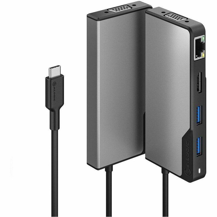 Alt View 8. Alogic - Alogic USB-C Fusion ALPHA 6-in-1 Hub V2 Compact Dock - Advanced USB-C hubs with multiple ports, including HDMI - Space Gray.