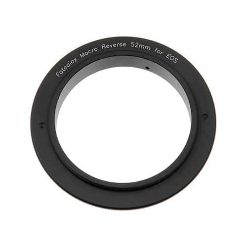 Fotodiox - 52mm Macro Reverse Ring for Canon EF/EF-S Cameras - Reverse Filter Thread to Camera Mount Adapter