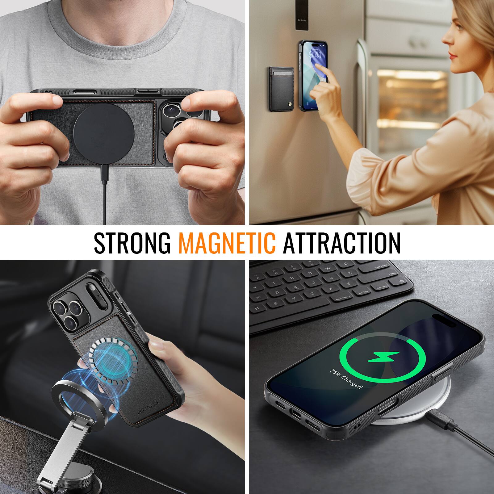 STRONG MAGNETIC ATTRACTION

75% Charged