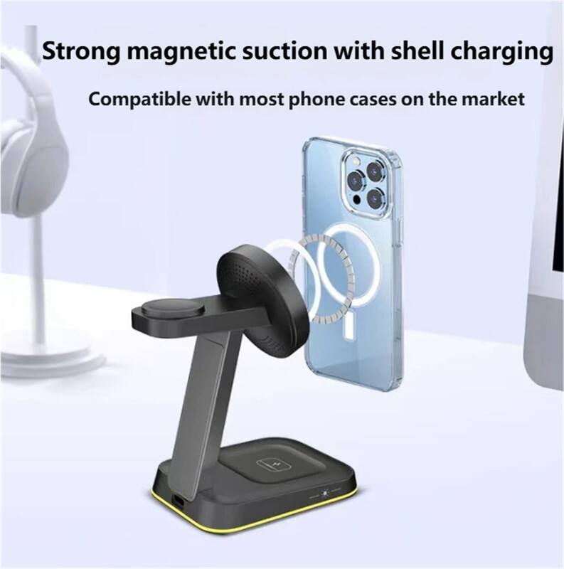 Strong magnetic suction with shell charging  
Compatible with most phone cases on the market