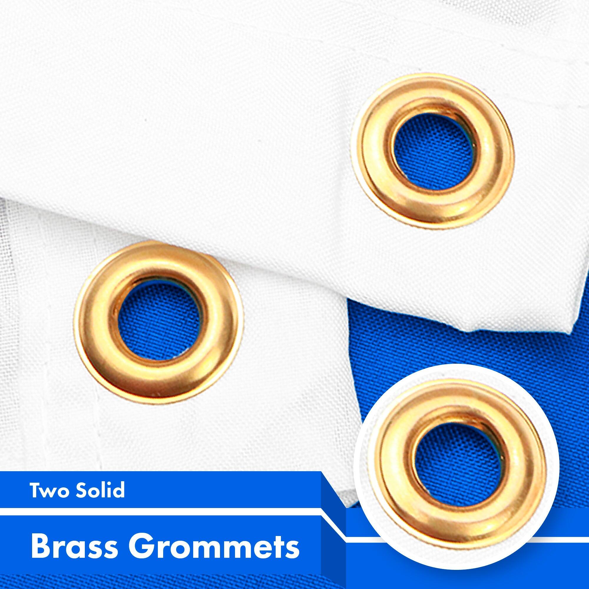 Two Solid Brass Grommets
