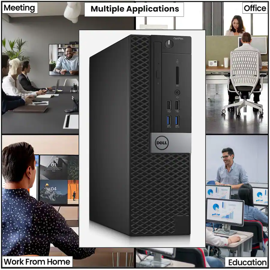 Video Card Computer Systems Generic Dell Refurbished Excellent OptiPlex SFF Desktop Computer PC Intel Core ...