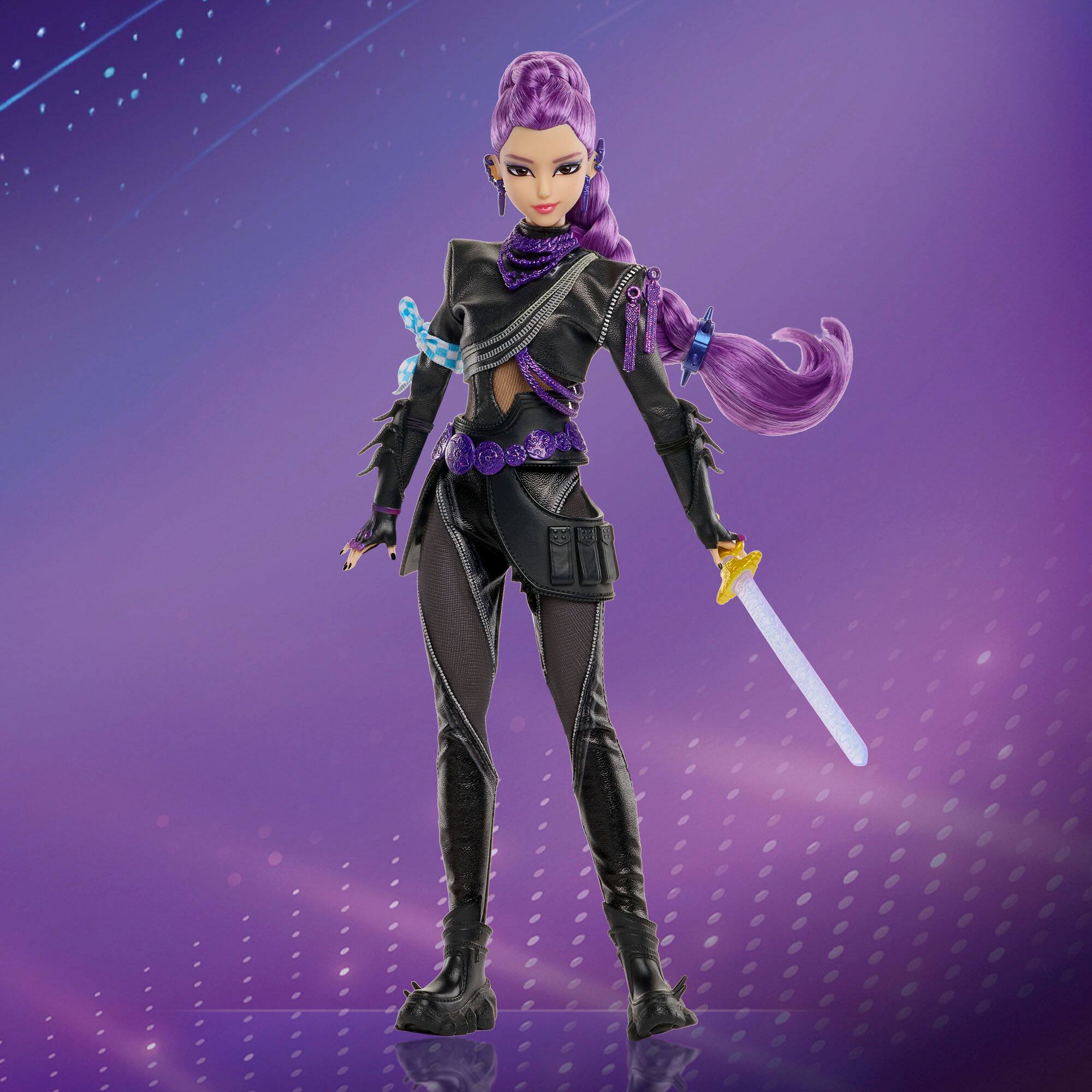 Alt View 5. Mattel - KPop Demon Hunters HUNTR/X Battle Rumi Doll.