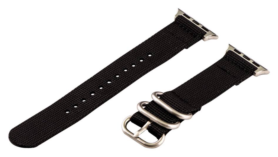 Angle. Clockwork Synergy - Replacement Band for Apple Watch™ 38mm - Black.