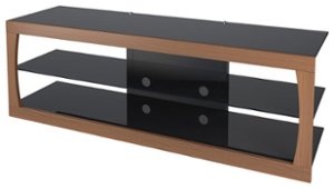 CorLiving - Santa Lana TV Stand for Most Flat-Panel TVs Up to 70" - Faux Teak - Front_Zoom