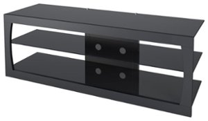 CorLiving - Santa Lana TV Stand for Most Flat-Panel TVs Up to 65" - Black - Front_Zoom