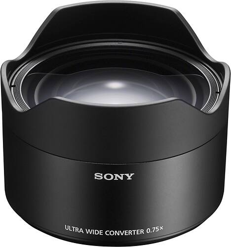 Sony - 21mm Full-Frame Ultrawide Converter Lens for Sony SEL28F20 - Multi - Larger Front