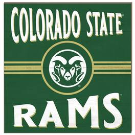 Jardine - Colorado State Rams 10'' x 10'' Retro Team Sign - Green