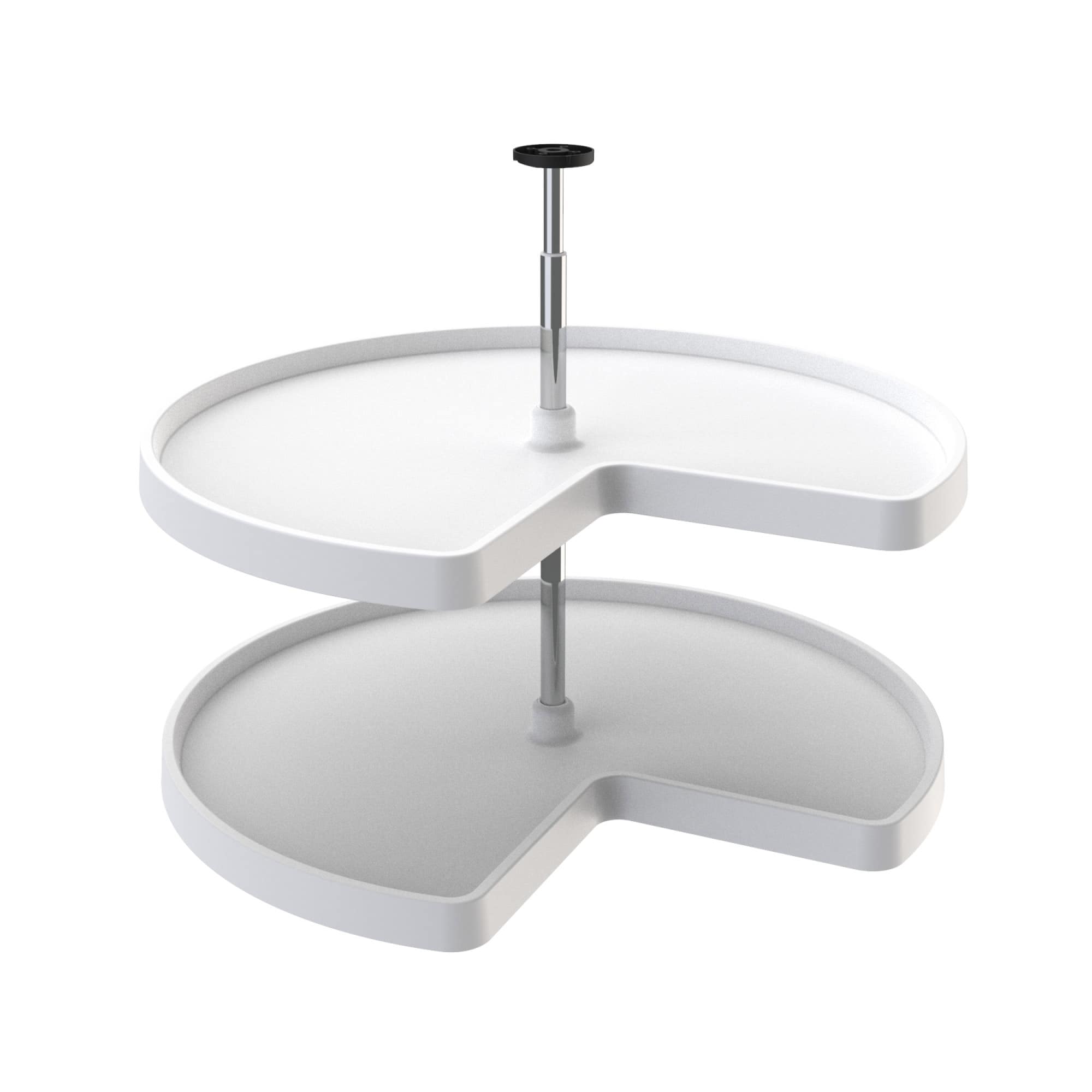 Rev-A-Shelf - 32'' Lazy Susan Kidney Polymer 2-Shelf, 3472-32-11-52 - White price history on PriceWatchPro