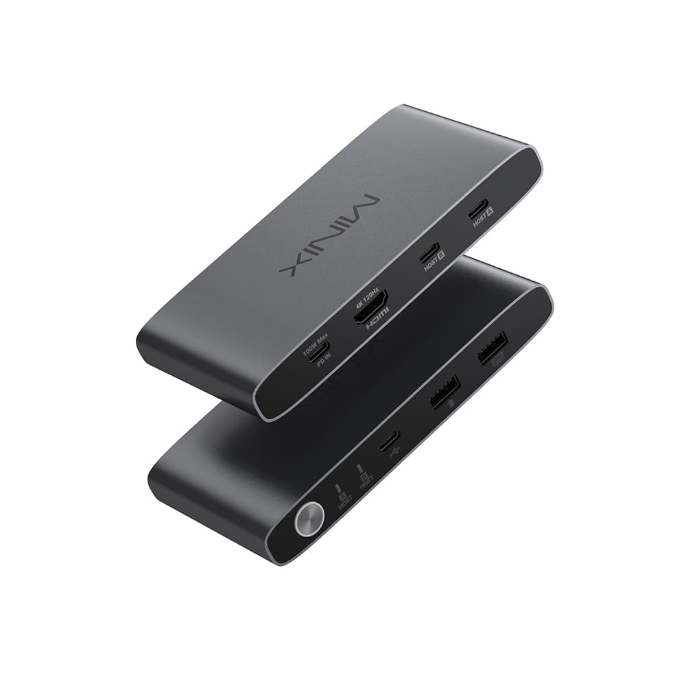 MINIX - K1 USB-C KVM Switch for 2 PCs, 4K 120Hz HDMI, 100W PD Charging, USB 3.2 Gen 2, Dual USB-C - Black price history on PriceWatchPro