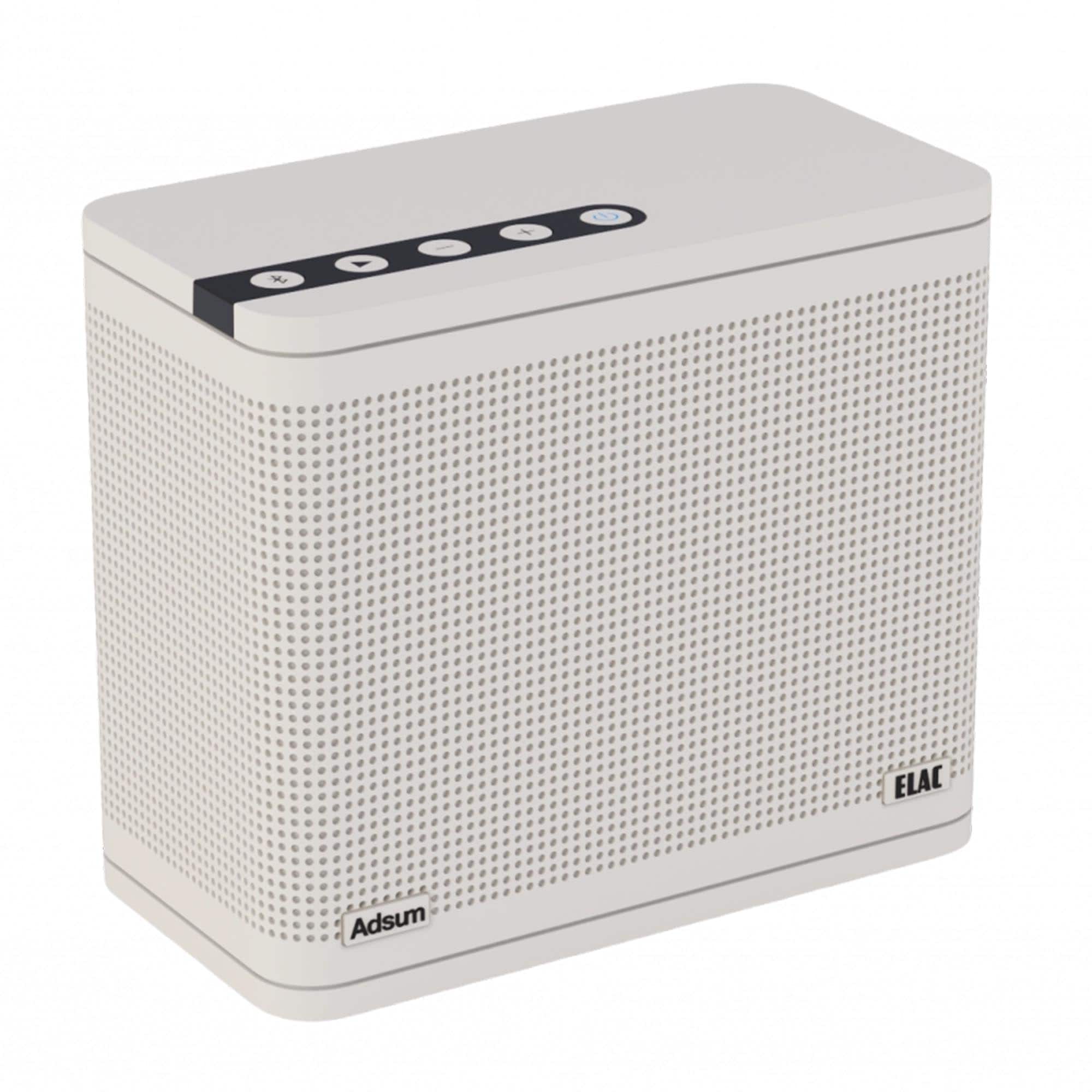 ELAC - NAVA 100 White - Portable Bluetooth Speaker - Black/Gray