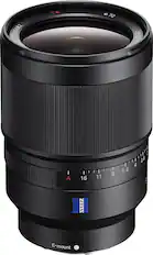 Front. Sony - Distagon T* FE 35mm f/1.4 ZA Full-Frame E-Mount Prime Lens - Multi.