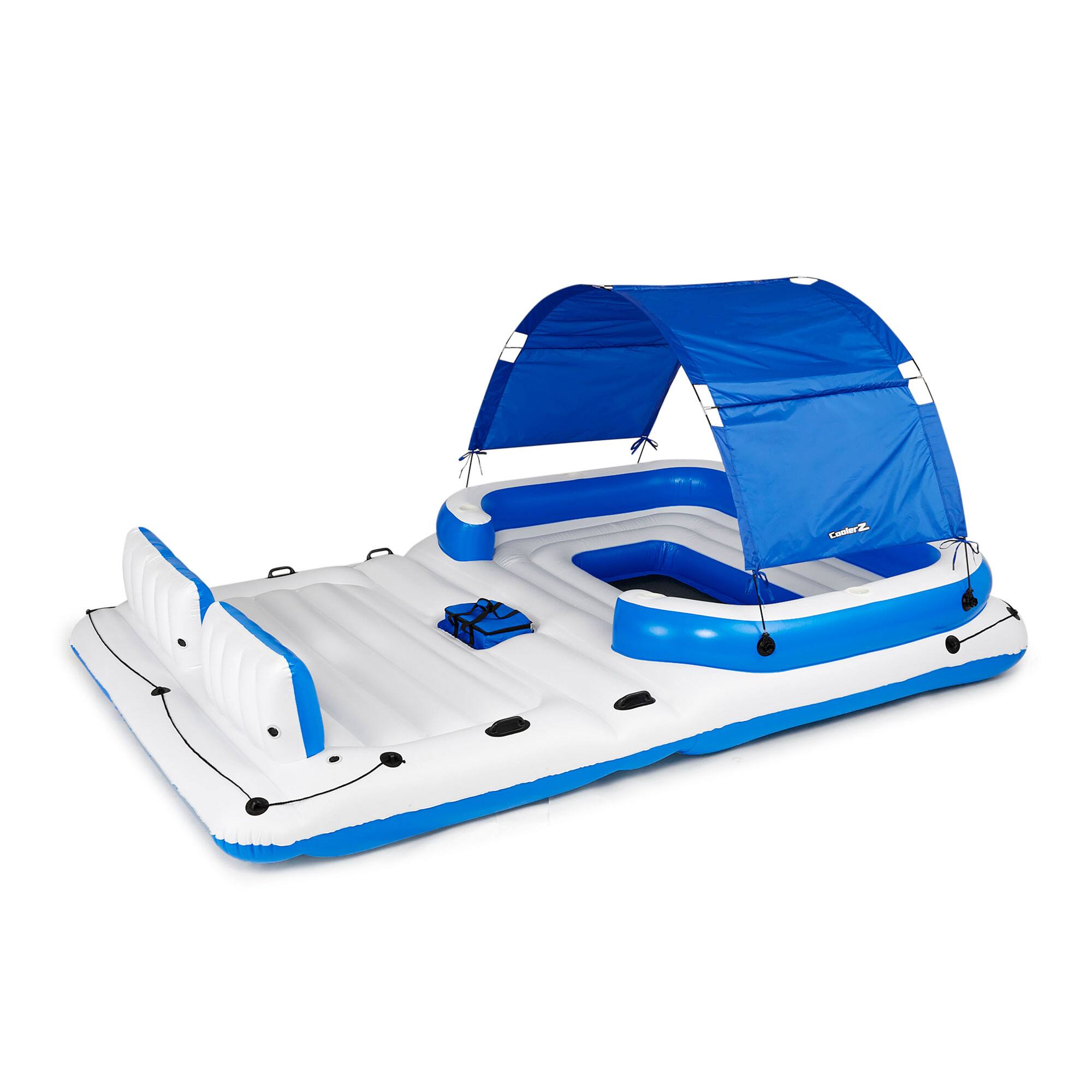 Alt View 1. Bestway - Bestway Hydro-Force Tropical Breeze Inflatable Party Island Water Float, 2 Pack.