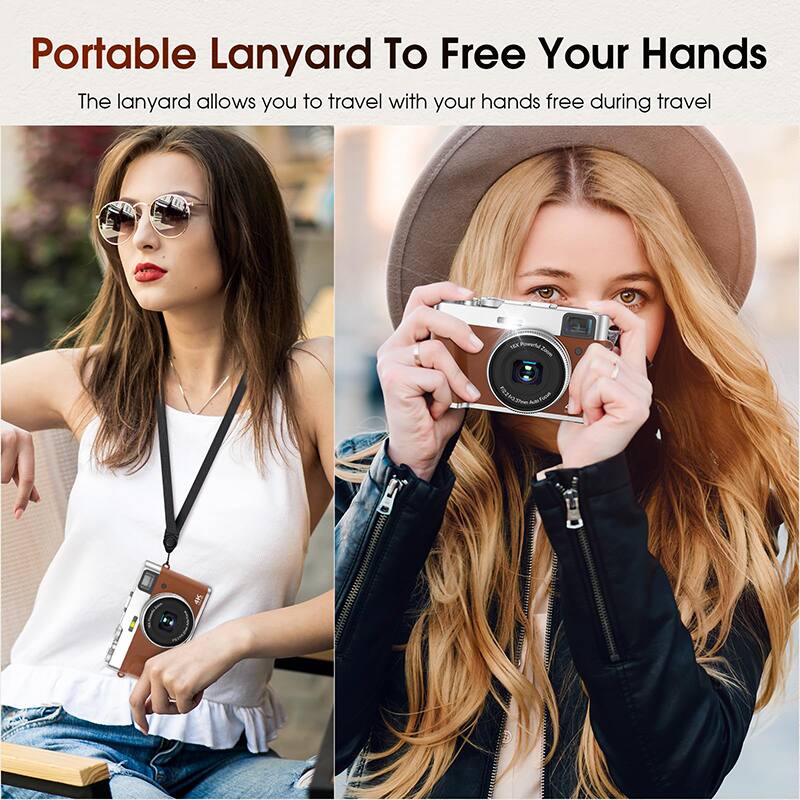 Portable Lanyard To Free Your Hands  
The lanyard allows you to travel with your hands free during travel