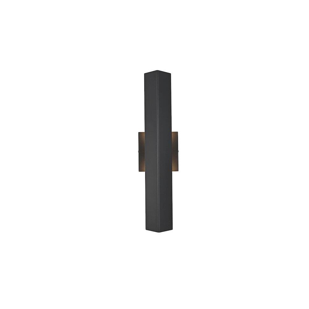 Alt View 1. Elegant Lighting - Troy 4.5 x 18 inch Outdoor Wall Sconce in Black - Black.