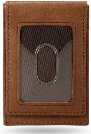 Alt View 1. Rico Industries - Arizona Wildcats Embossed Premium Brown Leather Front Pocket Money Clip Wallet - Multi.