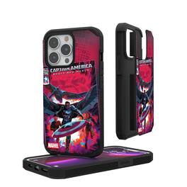 Keyscaper - Marvel Cover Art Rugged Phone Case - Apple iPhone 14 - Sam Wilson Captain America