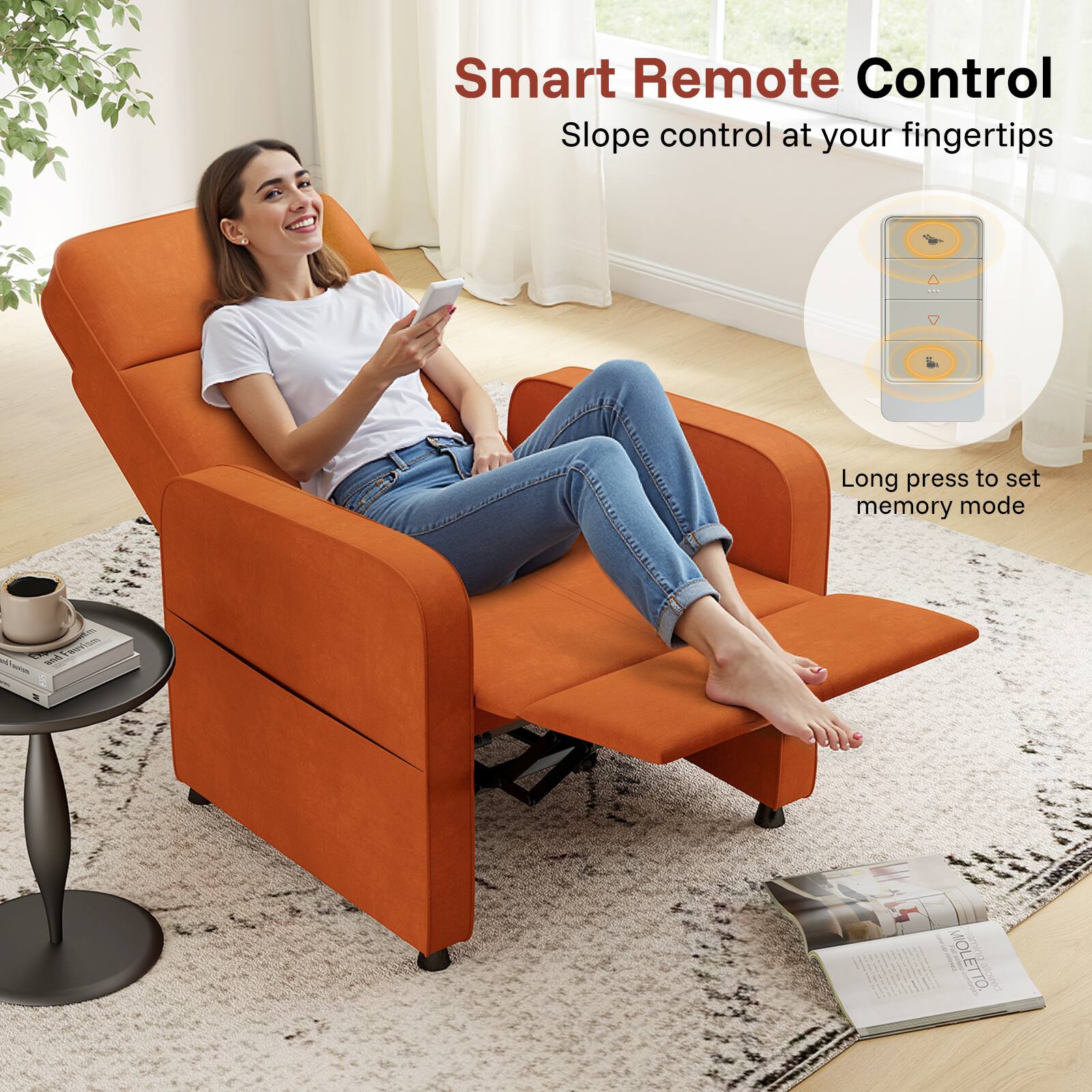 Smart Remote Control, Slope control at your fingertips, Long press to set memory mode
