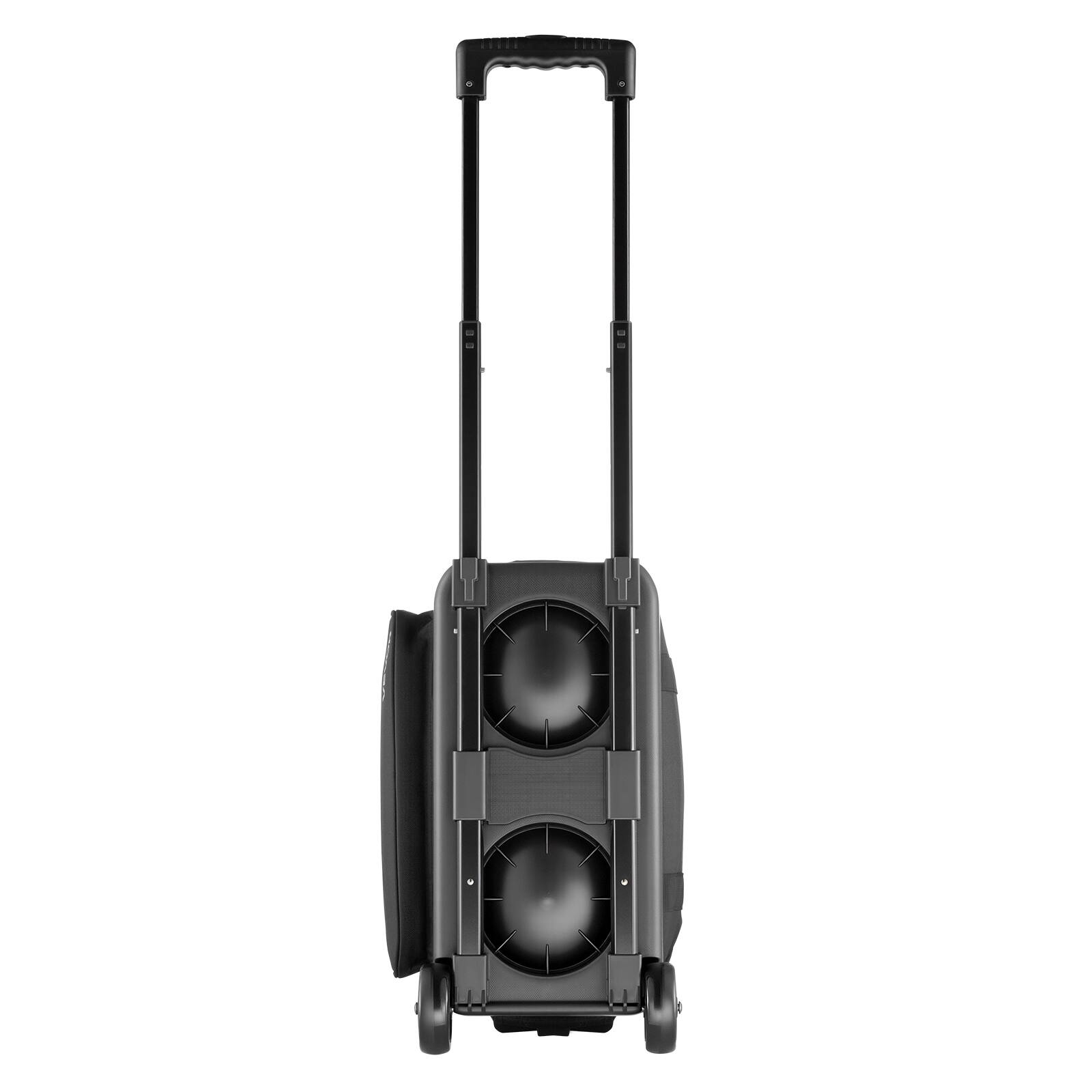 Alt View 5. VEVOR - Bowling Ball Bag, 2 Ball Double Roller Bowling Bag with Wheels, Featuring a Separate Compartment for Shoes - Black.