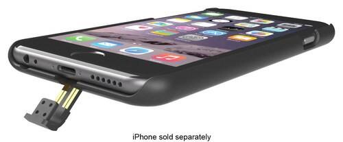 Front. Exelium - Magnetized Wireless Receiver Case for Apple® iPhone® 6 Plus and 6s Plus - Black.