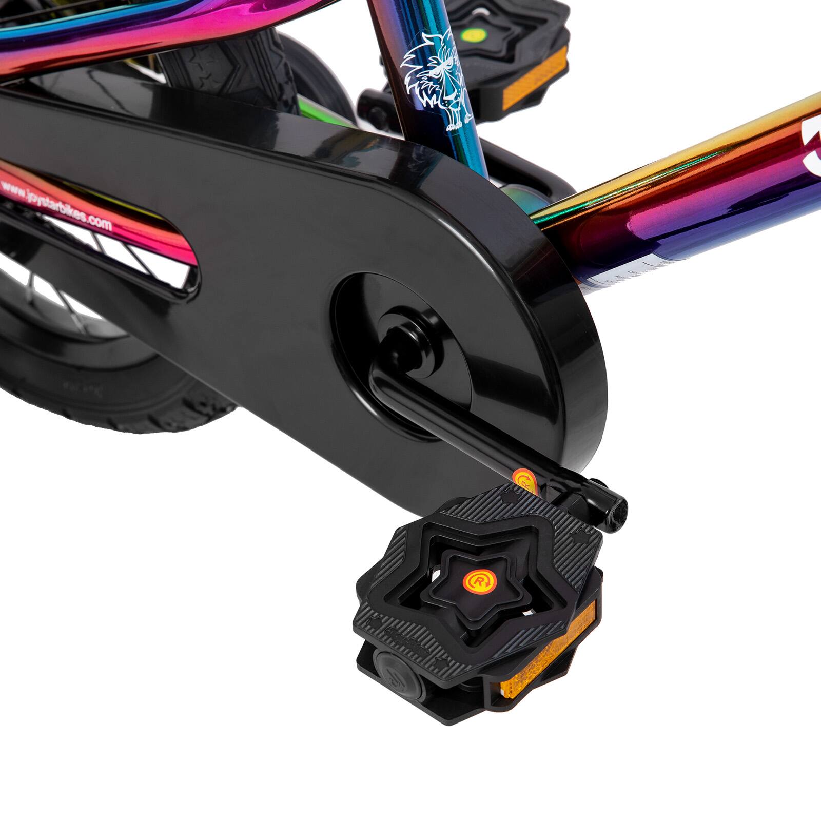 Alt View 4. JOYSTAR - JOYSTAR Totem 16 Inch Kids Bike with Training Wheels, Children's Bike for 4-7 Years Old Boys Girls, Rainbow - Rainbow.