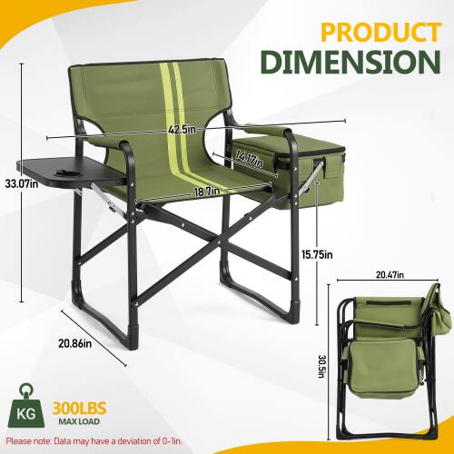 PRODUCT DIMENSION

- 33.07in
- 42.5in
- 14.17in
- 18.7in
- 15.75in
- 20.47in
- 20.86in
- 30.5in

KG 300LBS MAX LOAD

Please note: Data may have a deviation of 0-1in.