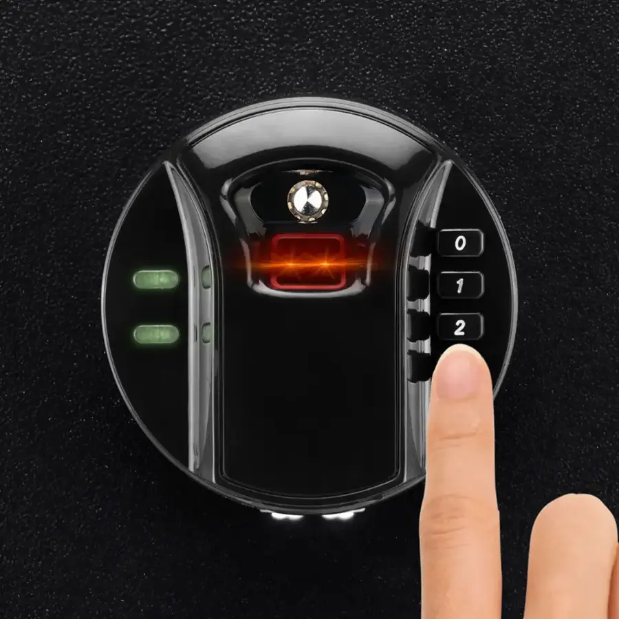 Alt View 14. Barska - HQ400 Large Biometric Digital Keypad Safe - Black.