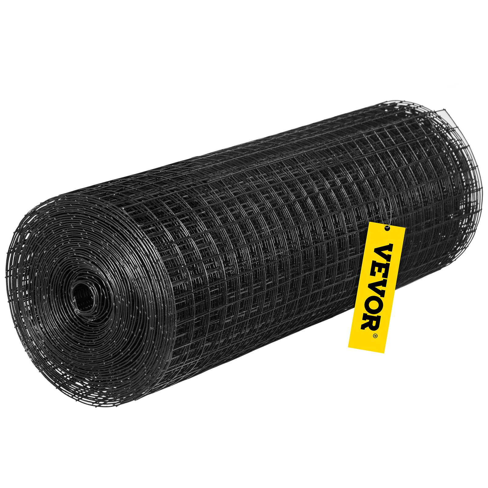 Alt View 5. VEVOR - Hardware Cloth, 36" x 50' & 1"x1" Mesh Size, Galvanized Steel Vinyl Coated 16 Gauge Chicken Wire Fencing for Garden - Black.