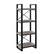 Angle. Walker Edison - Modern Industrial Powder-Coated Steel 4-Shelf Bookcase - Driftwood.