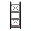 Walker Edison - Media Tower - Gray - Larger Front